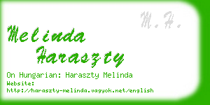 melinda haraszty business card